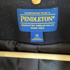 Pendleton Black Pea Coat